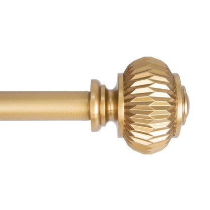 UTOPIA ALLEY Wall Mounted 3/4 Inch Curtain Rod - Adjustable Drapery Rods, Gold Curtain Rods, Bedroom Decorative Curtain Rods