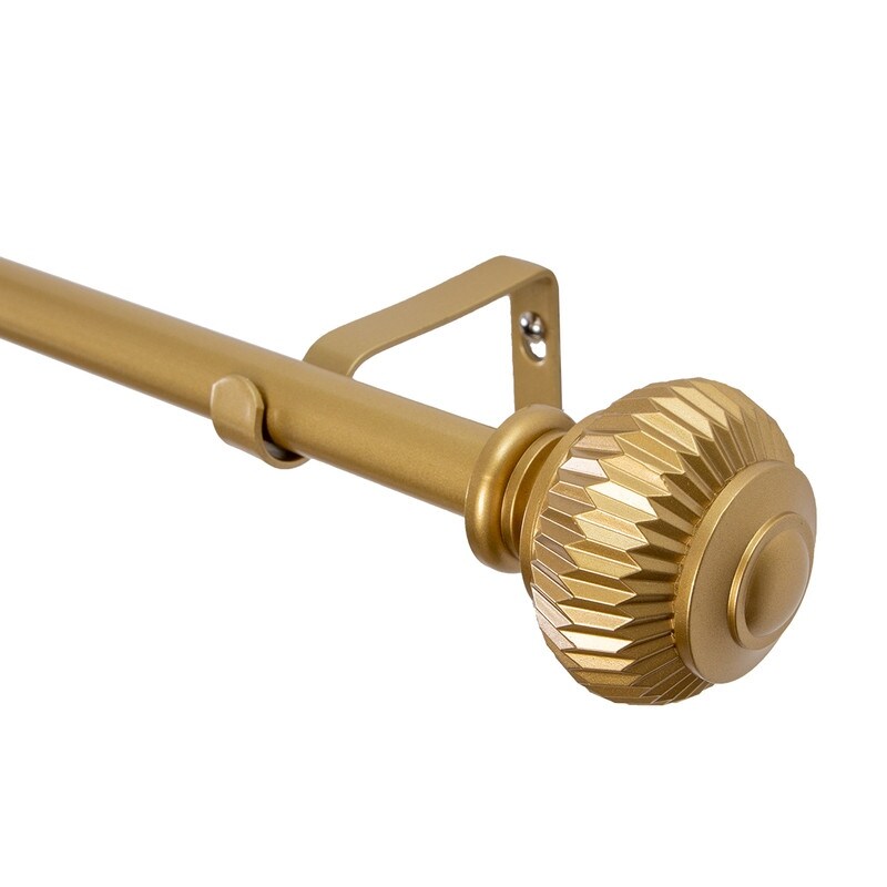UTOPIA ALLEY Wall Mounted 3/4 Inch Curtain Rod - Adjustable Drapery Rods, Gold Curtain Rods, Bedroom Decorative Curtain Rods