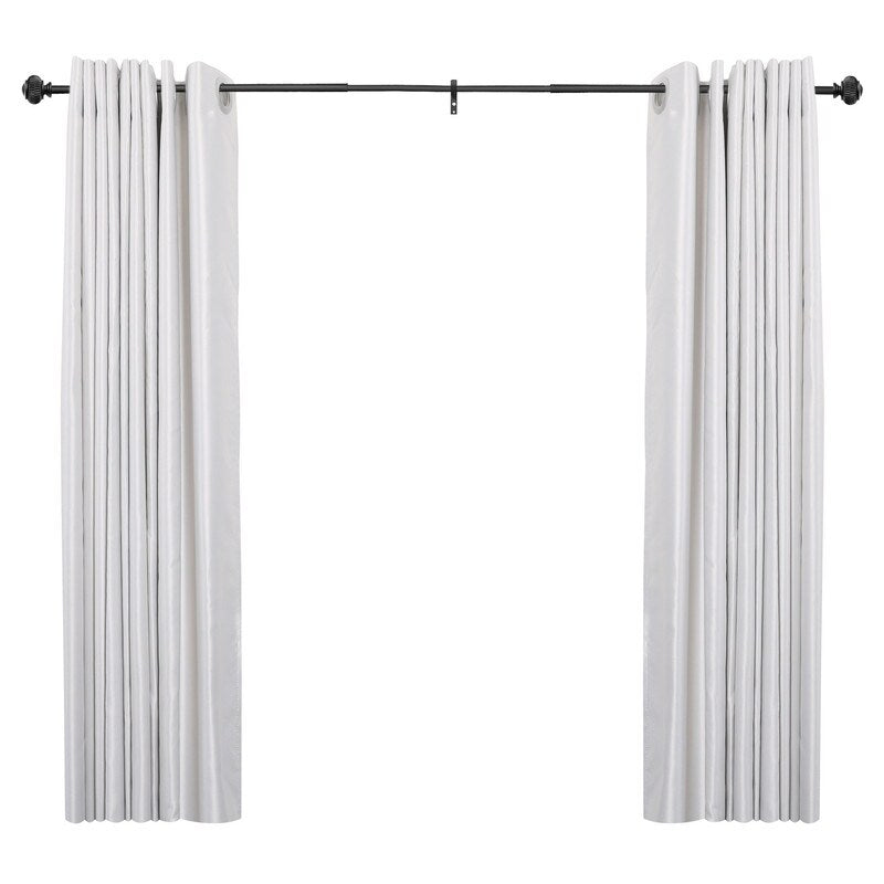 UTOPIA ALLEY Wall Mounted 3/4 Inch Curtain Rod - Adjustable Drapery Rods, Gold Curtain Rods, Bedroom Decorative Curtain Rods