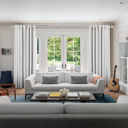 UTOPIA ALLEY Wall Mounted 3/4 Inch Curtain Rod - Adjustable Drapery Rods, Gold Curtain Rods, Bedroom Decorative Curtain Rods