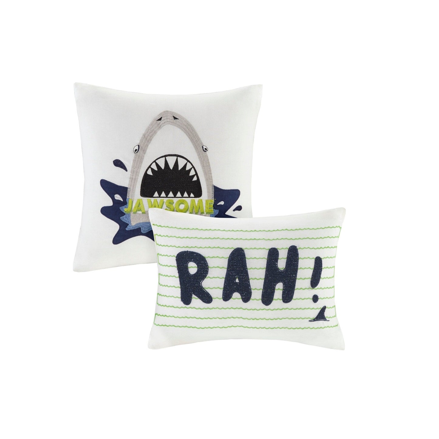 Urban Habitat Kids Aaron Shark Green/ Navy Cotton Comforter Set
