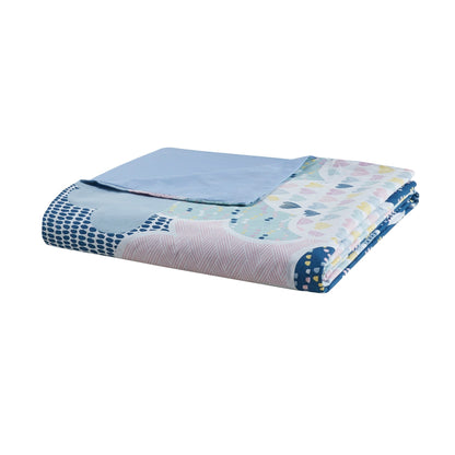 Intelligent Design Kids Bliss Blue Cotton 5-piece Duvet Cover Set