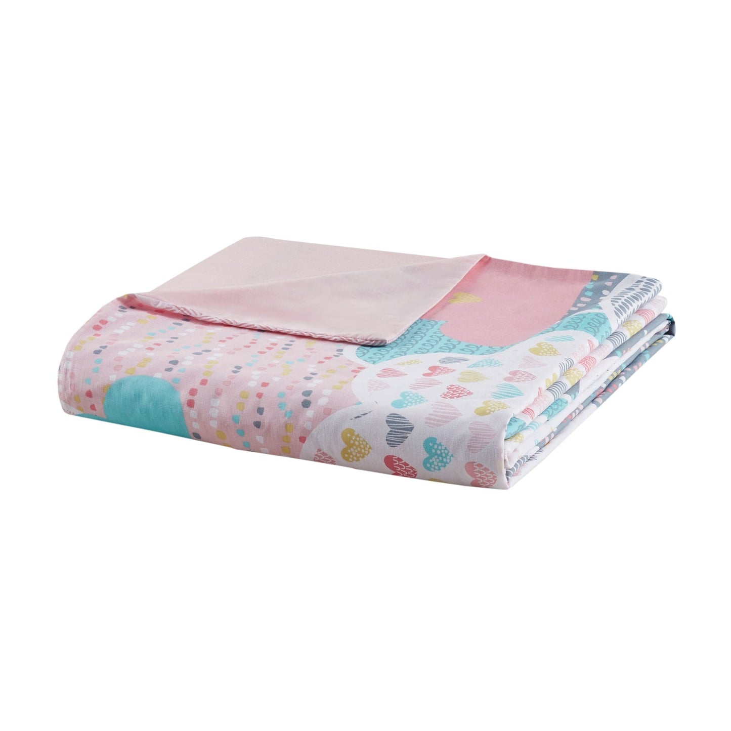 Intelligent Design Kids Bliss Pink Cotton Printed 5-piece Duvet Cover Set