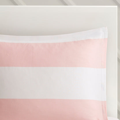 Intelligent Design Kids Dakota Cotton Cabana Stripe Reversible Comforter Set