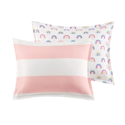 Intelligent Design Kids Dakota Cotton Cabana Stripe Reversible Comforter Set