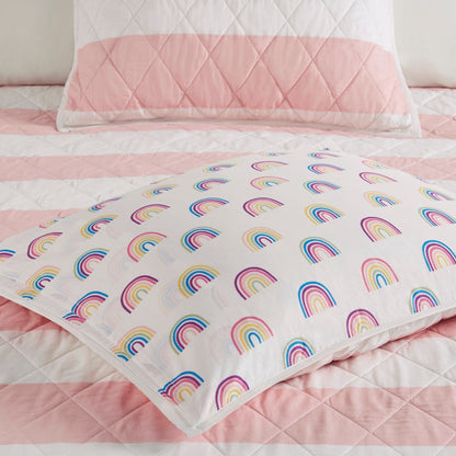 Urban Habitat Kids Dakota Cotton Cabana Stripe Reversible Quilt Set