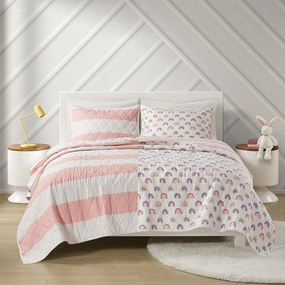 Urban Habitat Kids Dakota Cotton Cabana Stripe Reversible Quilt Set