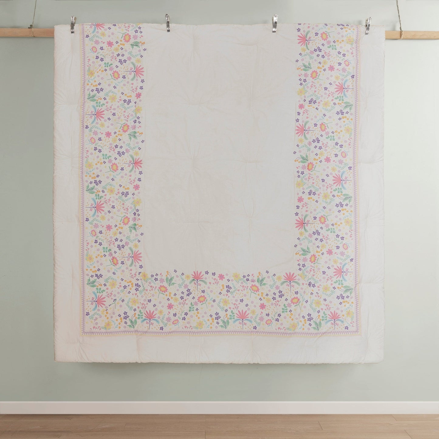 Intelligent Design Kids Thea Floral Reversible Cotton Comforter Set with Throw Pillow