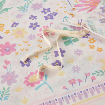 Intelligent Design Kids Thea Floral Reversible Cotton Duvet Cover Set with Throw Pillow