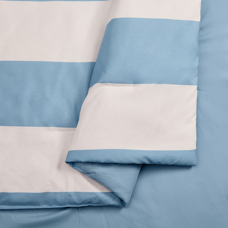 Urban Playground Lavelle Blue/White Reversible Comforter Set