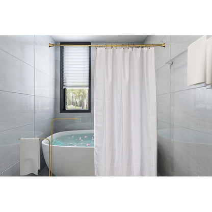 Utopia Alley Adjustable 72-Inch Shower Curtain Tension Rod - Rust-Proof Aluminum with Rubber End Cap, No Drill Installation