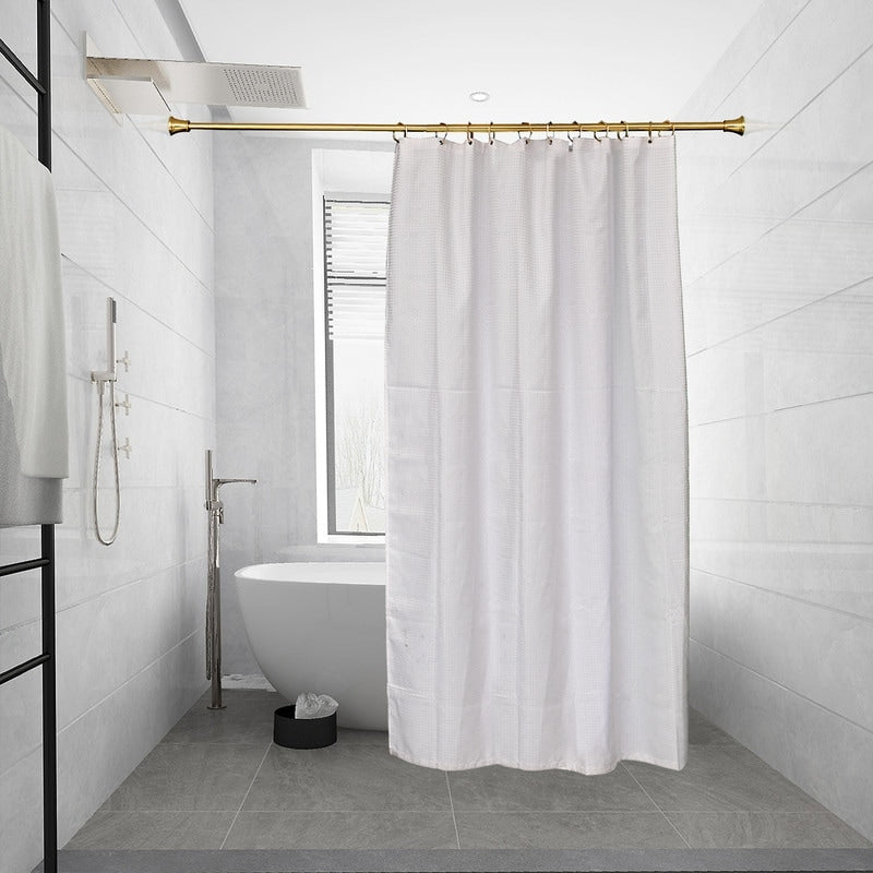 Utopia Alley Adjustable 72-Inch Shower Curtain Tension Rod - Rust-Proof Aluminum with Rubber End Cap, No Drill Installation