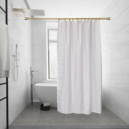 Utopia Alley Adjustable 72-Inch Shower Curtain Tension Rod - Rust-Proof Aluminum with Rubber End Cap, No Drill Installation