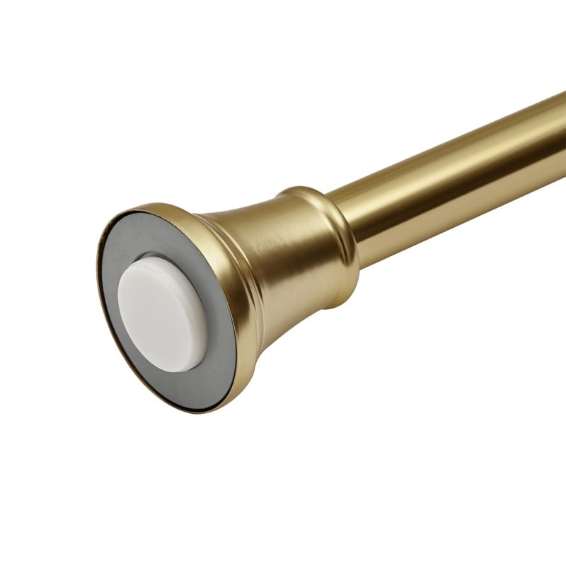 Utopia Alley Adjustable 72-Inch Shower Curtain Tension Rod - Rust-Proof Aluminum with Rubber End Cap, No Drill Installation