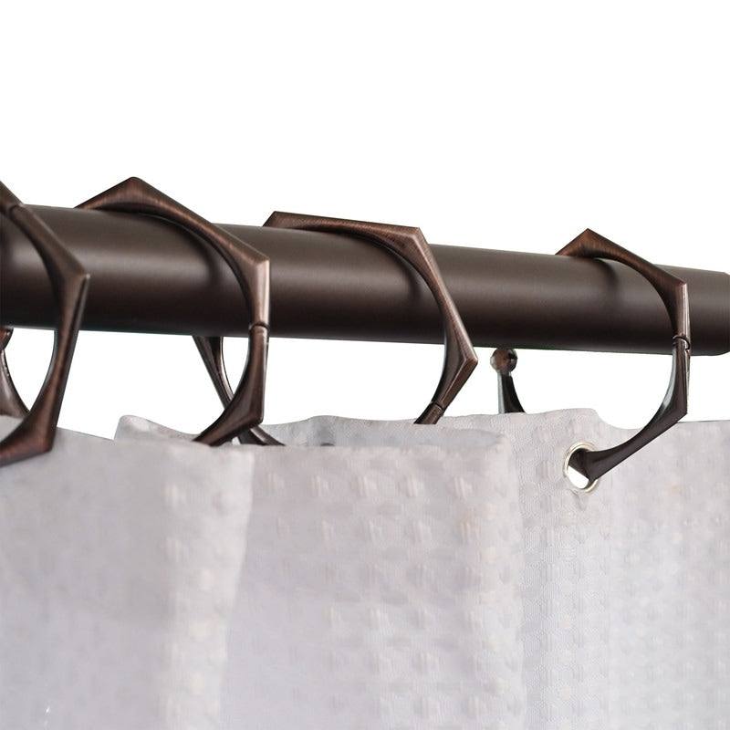 Utopia Alley Adjustable 72-Inch Shower Curtain Tension Rod - Rust-Proof Aluminum with Rubber End Cap, No Drill Installation