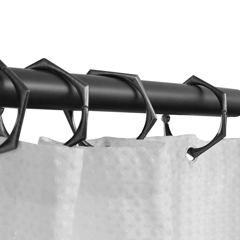 Utopia Alley Adjustable 72-Inch Shower Curtain Tension Rod - Rust-Proof Aluminum with Rubber End Cap, No Drill Installation