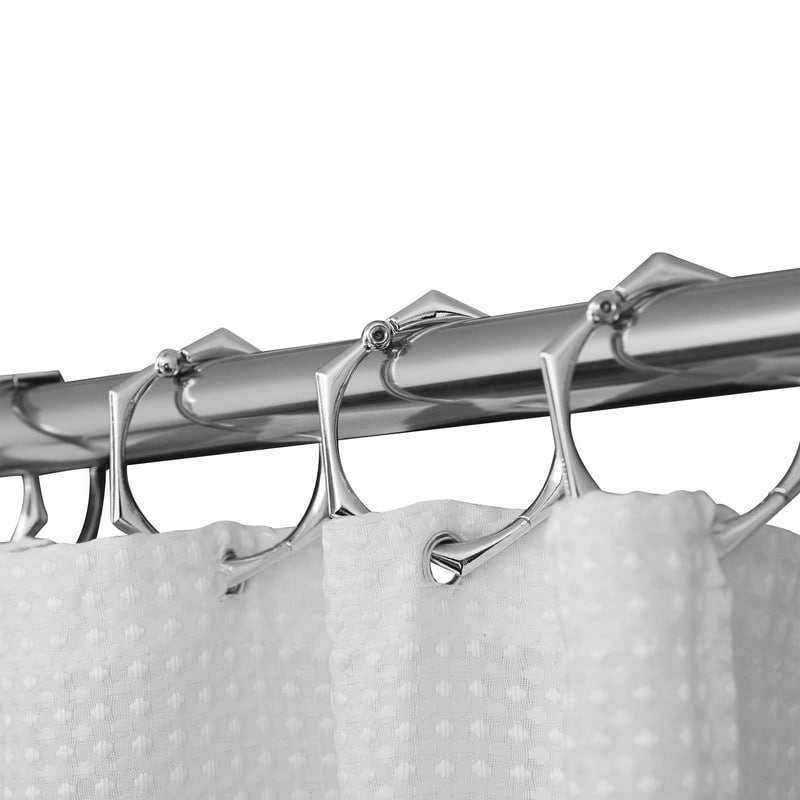 Utopia Alley Adjustable 72-Inch Shower Curtain Tension Rod - Rust-Proof Aluminum with Rubber End Cap, No Drill Installation