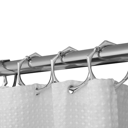 Utopia Alley Adjustable 72-Inch Shower Curtain Tension Rod - Rust-Proof Aluminum with Rubber End Cap, No Drill Installation