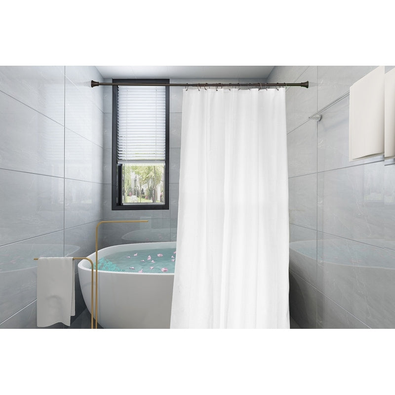 Utopia Alley Adjustable 72-Inch Shower Curtain Tension Rod - Rust-Proof Aluminum with Rubber End Cap, No Drill Installation