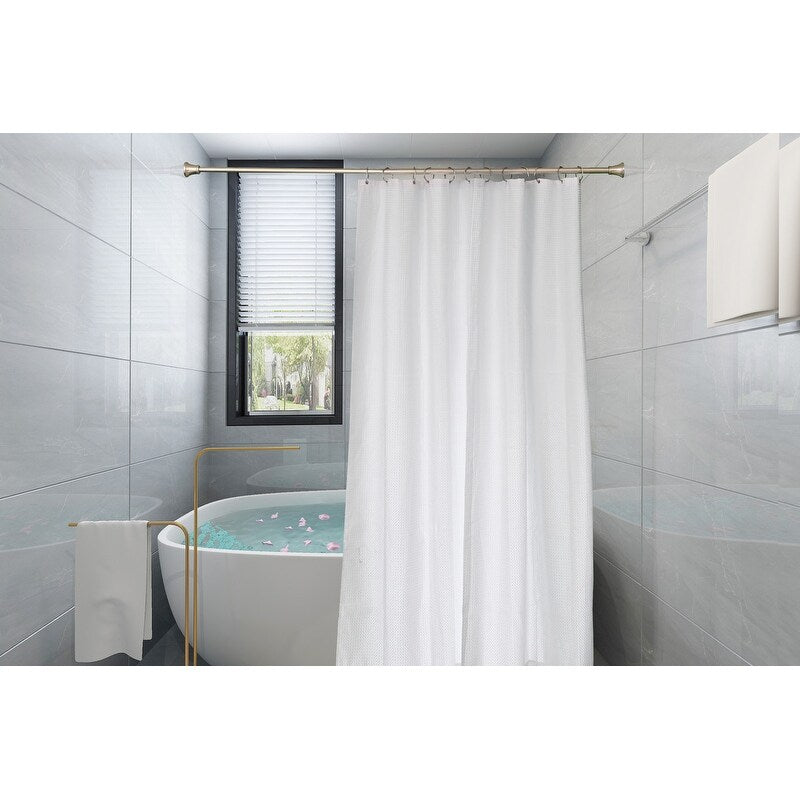 Utopia Alley Adjustable 72-Inch Shower Curtain Tension Rod - Rust-Proof Aluminum with Rubber End Cap, No Drill Installation