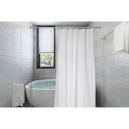 Utopia Alley Adjustable 72-Inch Shower Curtain Tension Rod - Rust-Proof Aluminum with Rubber End Cap, No Drill Installation