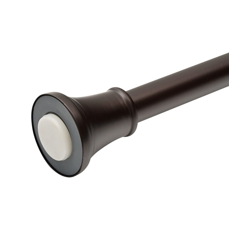 Utopia Alley Adjustable 72-Inch Shower Curtain Tension Rod - Rust-Proof Aluminum with Rubber End Cap, No Drill Installation