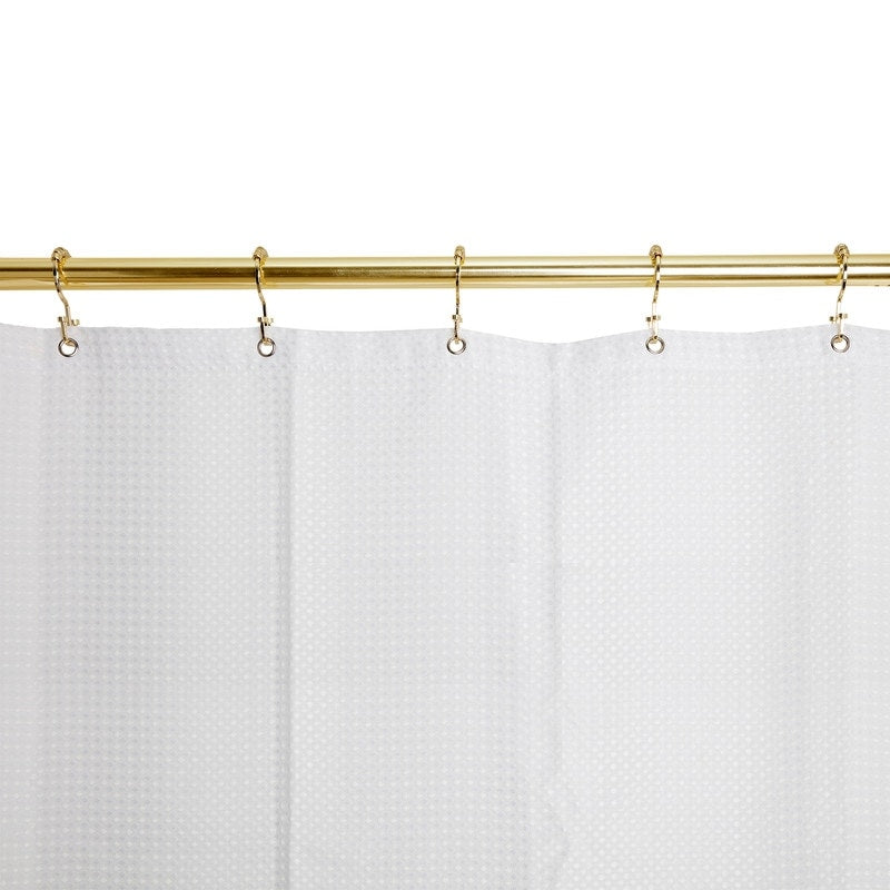 Utopia Alley Deco Flat Double Roller Shower Curtain Hooks, Gold
