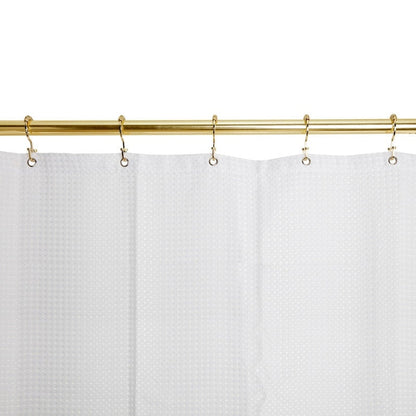 Utopia Alley Deco Flat Double Roller Shower Curtain Hooks, Gold