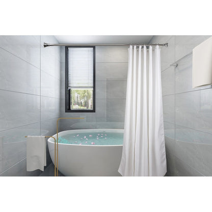 Utopia Alley Double Roller Ball Stainless Steel Shower Curtain Hooks Rings, Set of 12