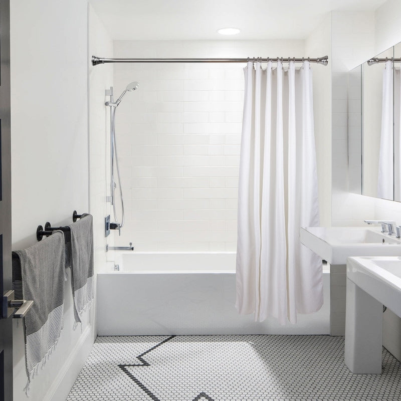 Utopia Alley Double Roller Ball Stainless Steel Shower Curtain Hooks Rings, Set of 12