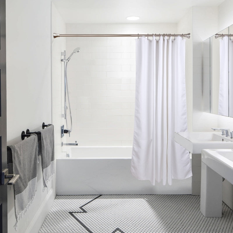 Utopia Alley Double Roller Ball Stainless Steel Shower Curtain Hooks Rings, Set of 12