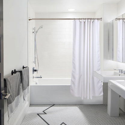 Utopia Alley Double Roller Ball Stainless Steel Shower Curtain Hooks Rings, Set of 12