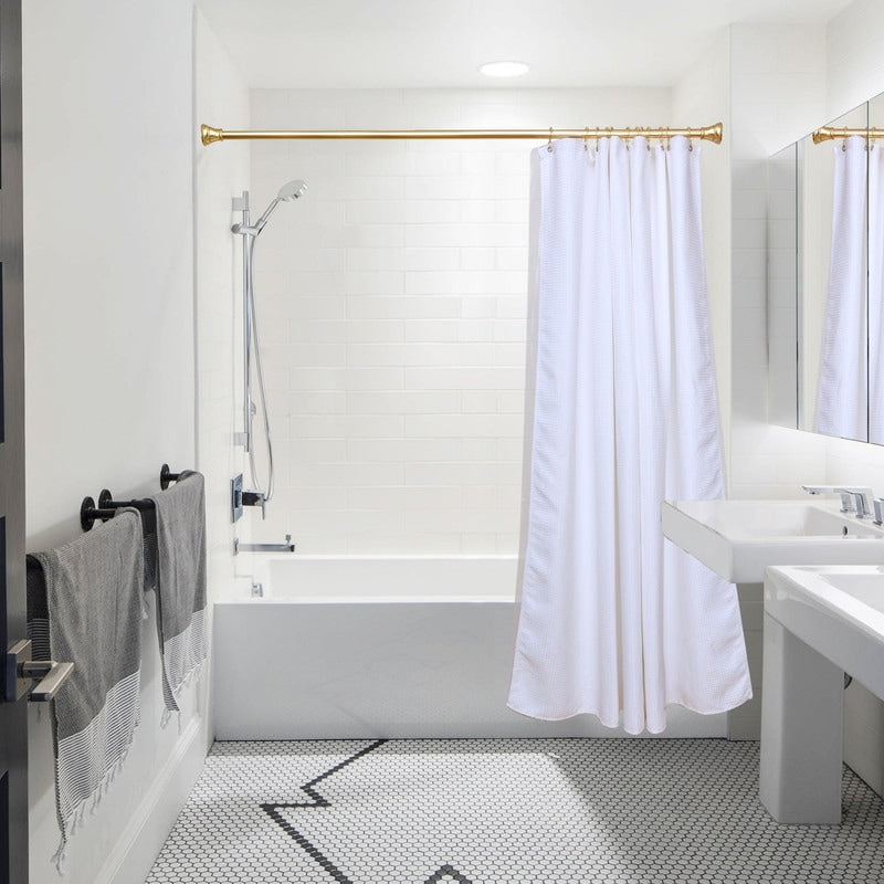 Utopia Alley Double Roller Ball Stainless Steel Shower Curtain Hooks Rings, Set of 12