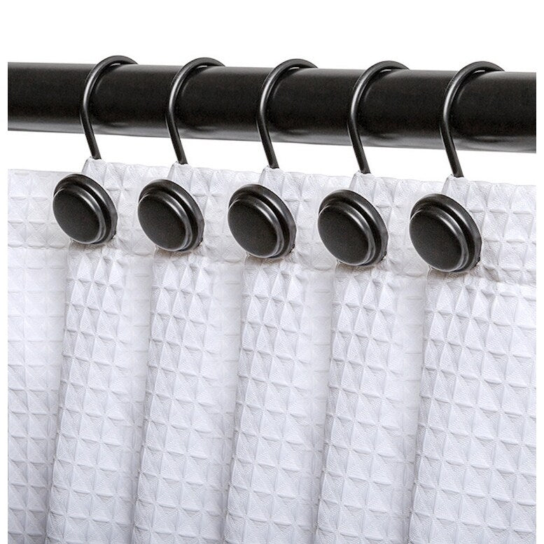 Utopia Alley Rust Resistant Metal Shower Curtain Rings for Bathroom, Set of 12