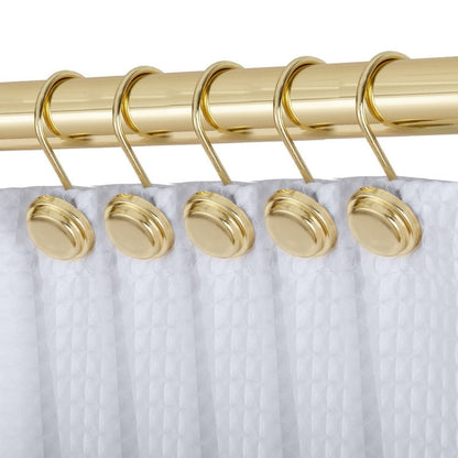 Utopia Alley Rust Resistant Metal Shower Curtain Rings for Bathroom, Set of 12