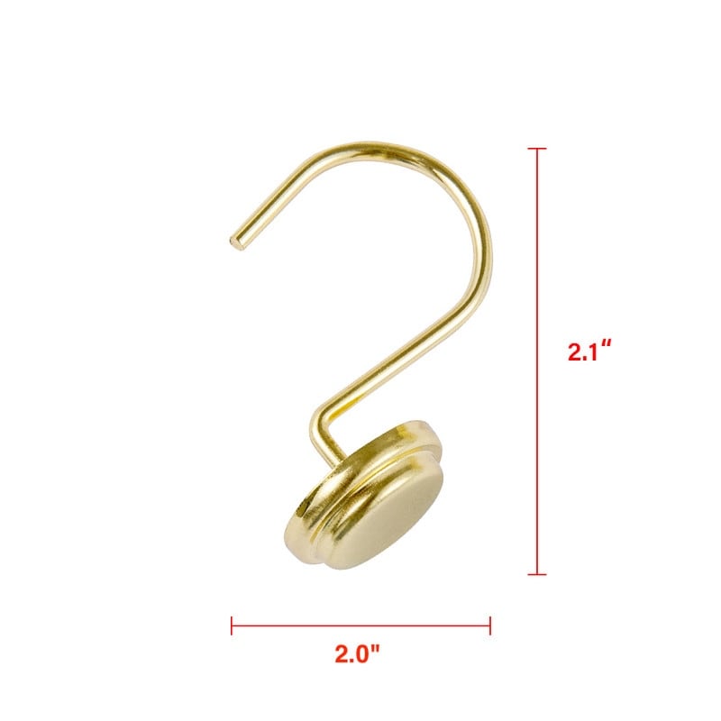 Utopia Alley Rust Resistant Metal Shower Curtain Rings for Bathroom, Set of 12