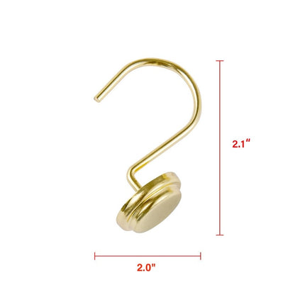 Utopia Alley Rust Resistant Metal Shower Curtain Rings for Bathroom, Set of 12