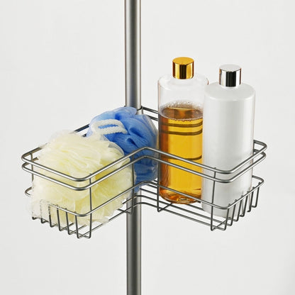 Utopia Alley Rust-Resistant Shower Tension Pole Caddy, 4 Deep Shelves