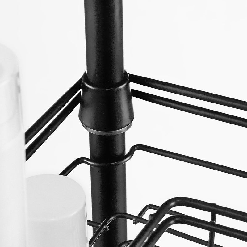 Utopia Alley Rust-Resistant Shower Tension Pole Caddy, 4 Deep Shelves