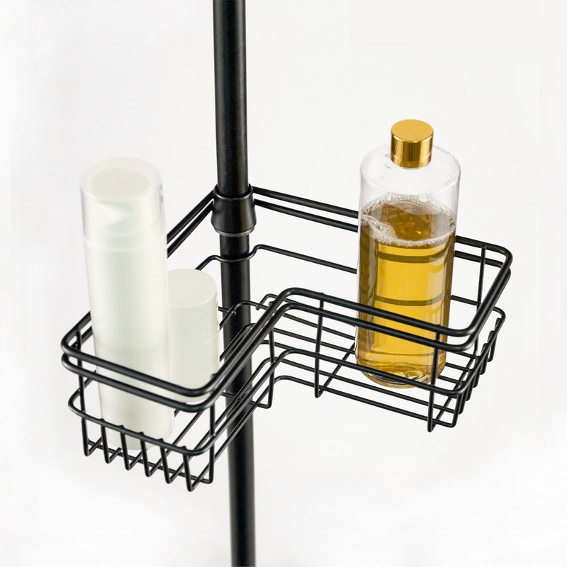 Utopia Alley Rust-Resistant Shower Tension Pole Caddy, 4 Deep Shelves
