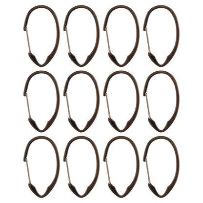 Utopia Alley Rustproof Zinc Shower Curtain Rings for Bathroom, Set of 12