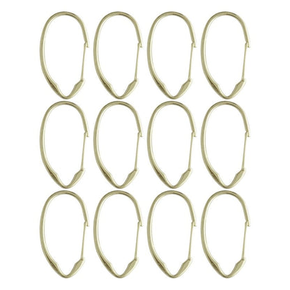 Utopia Alley Rustproof Zinc Shower Curtain Rings for Bathroom, Set of 12