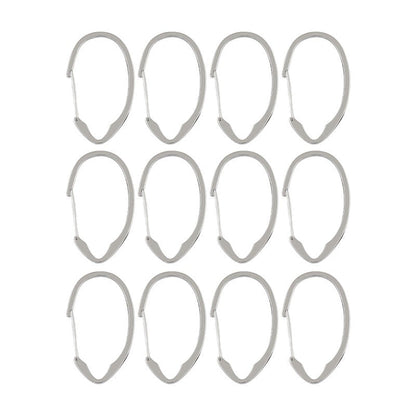 Utopia Alley Rustproof Zinc Shower Curtain Rings for Bathroom, Set of 12