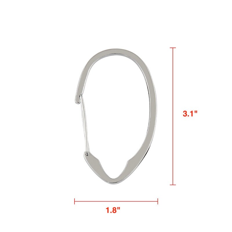 Utopia Alley Rustproof Zinc Shower Curtain Rings for Bathroom, Set of 12