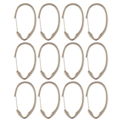 Utopia Alley Rustproof Zinc Shower Curtain Rings for Bathroom, Set of 12