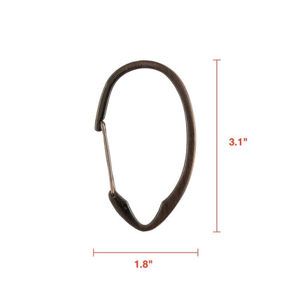 Utopia Alley Rustproof Zinc Shower Curtain Rings for Bathroom, Set of 12