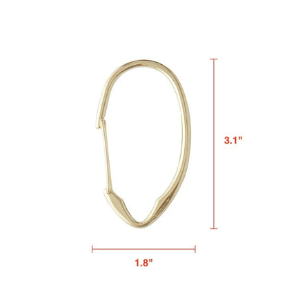 Utopia Alley Rustproof Zinc Shower Curtain Rings for Bathroom, Set of 12