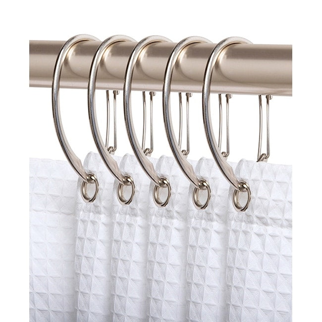 Utopia Alley Rustproof Zinc Shower Curtain Rings for Bathroom, Set of 12