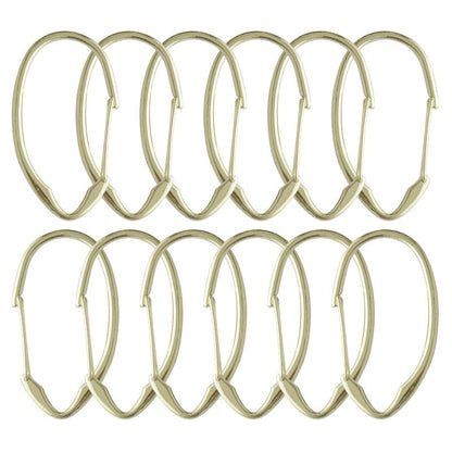 Utopia Alley Rustproof Zinc Shower Curtain Rings for Bathroom, Set of 12