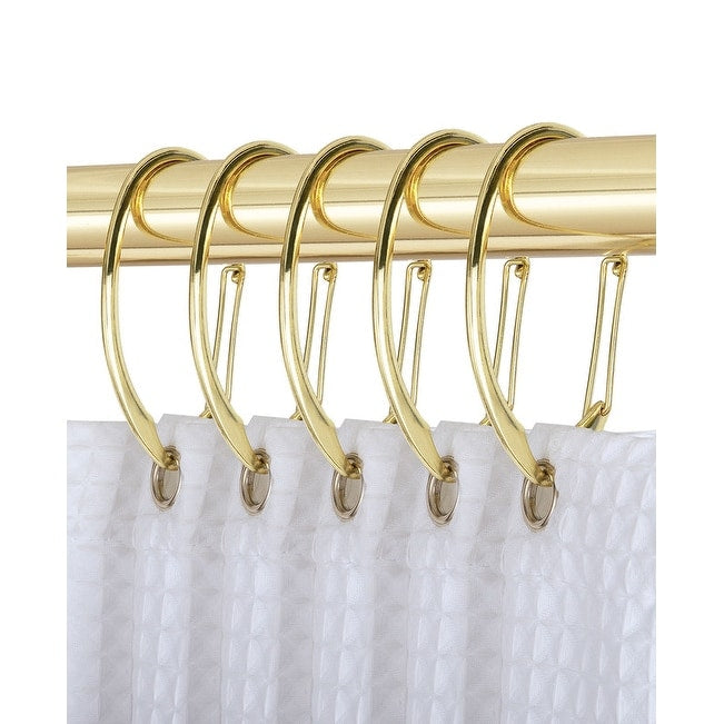 Utopia Alley Rustproof Zinc Shower Curtain Rings for Bathroom, Set of 12